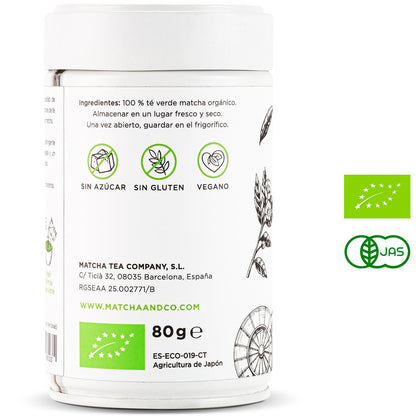 Tè Matcha Cerimoniale 100% biologico Matcha & CO 80 g