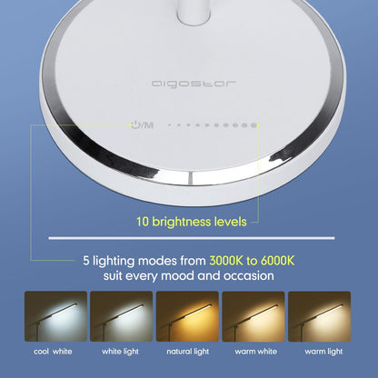 LED-flexibele lamp 8W wit 8W touch&stepless dimming met USB-oplader