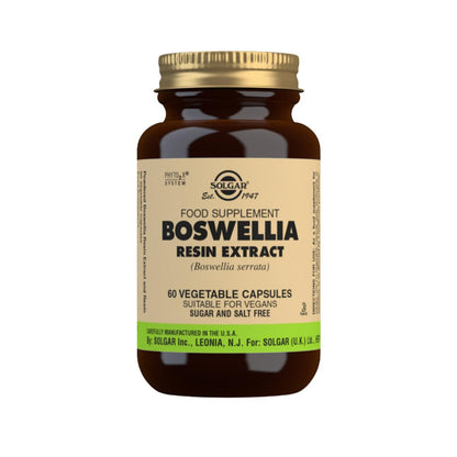 Extrait de résine de boswellia Solgar, 60 gélules