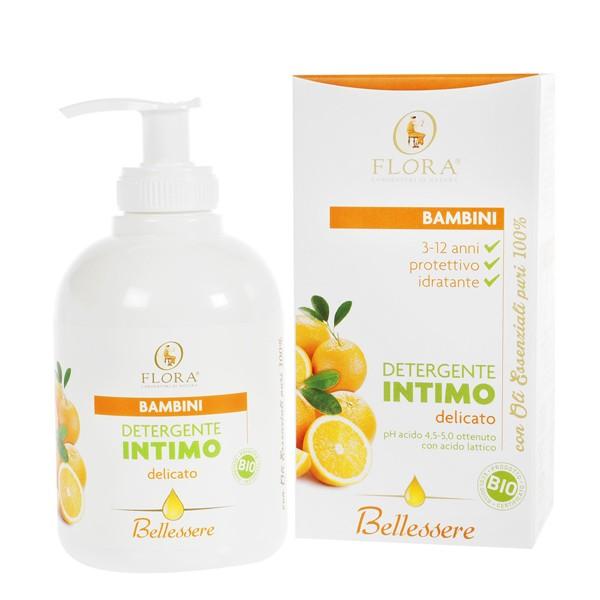 Gel intimo speciale 3-12 anni Aloe Vera protegge e idrata Flora 250 ml