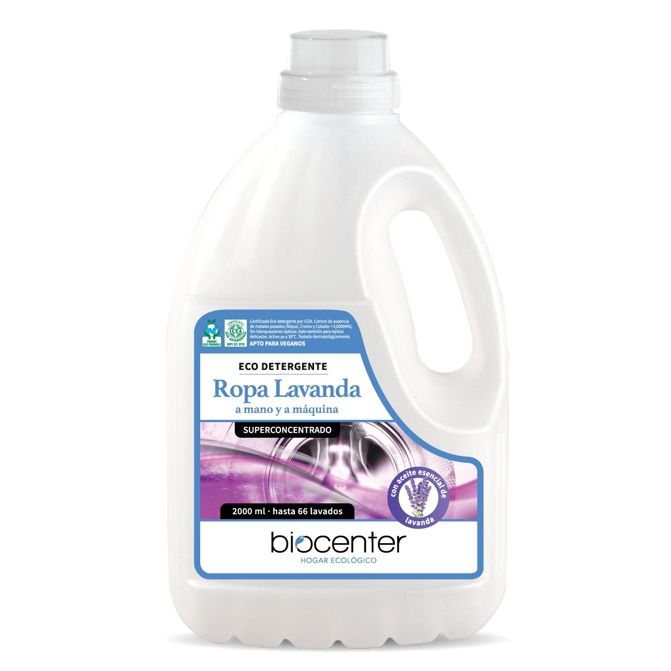 Eco-wasmiddel Lavendel voor hand- en machinewas Biocenter 2 L
