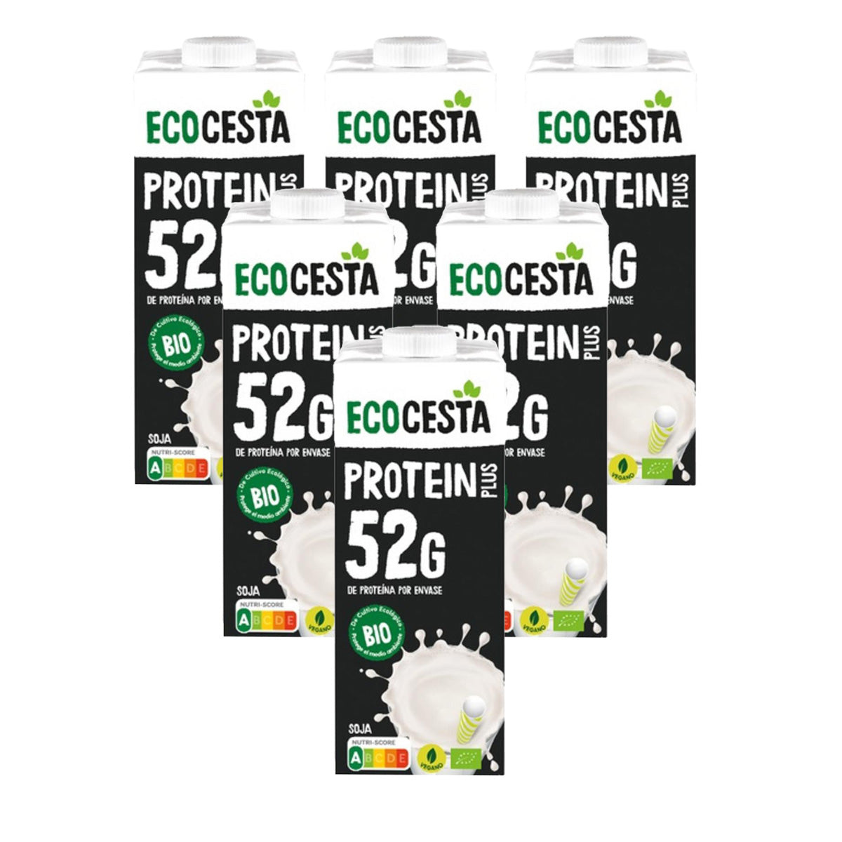 Zestaw 6x napój roślinny Protein Plus Bio Ecocesta 1 l.