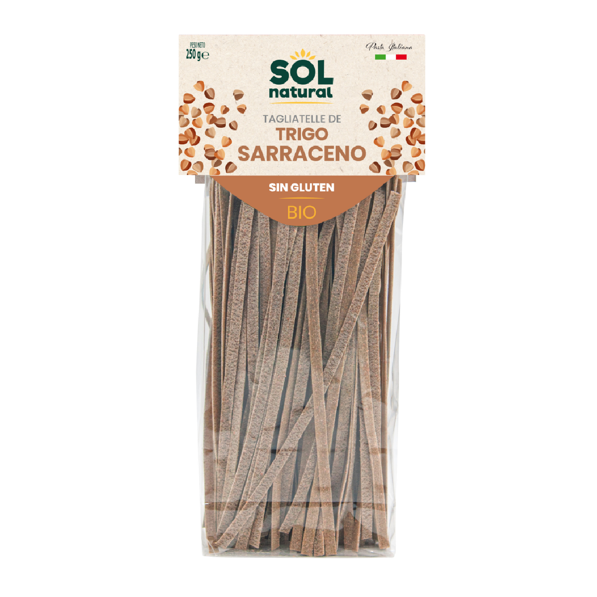 Tagliatelle di grano saraceno senza glutine 250 g BIO