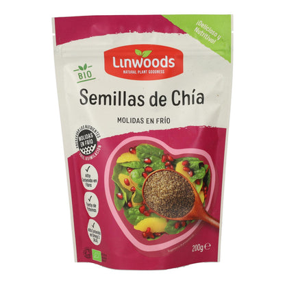 Graines de chia moulues, bio Linwoods 200 g