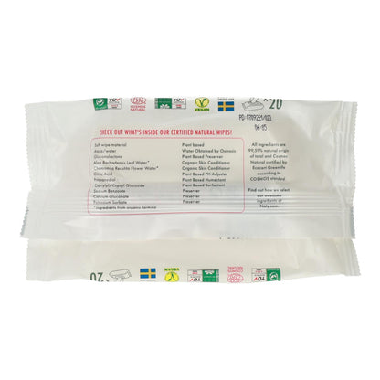 Lingettes format voyage Naty 20 unités