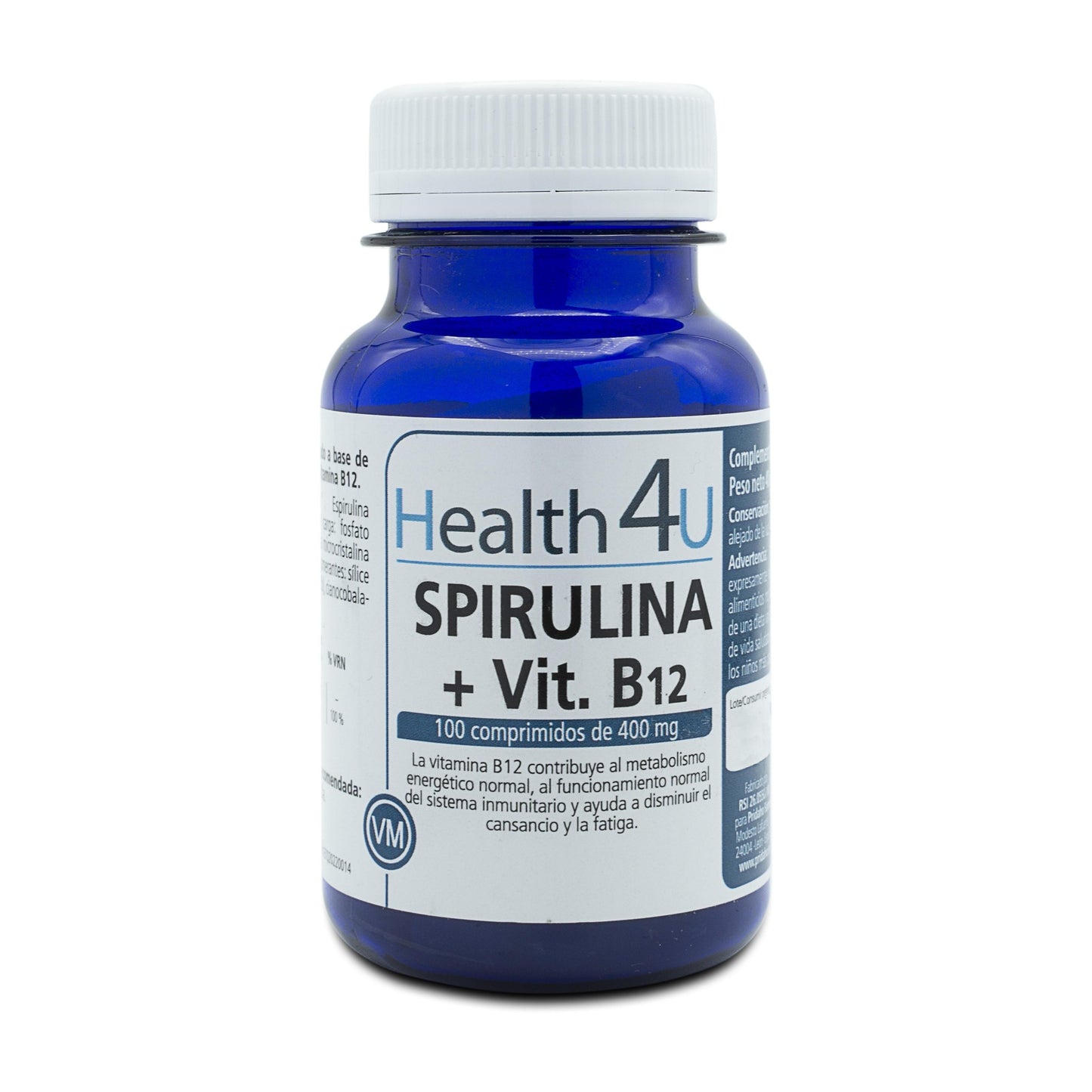 H4U Spirulina + Vitamine B12 100 tabletten 400 mg
