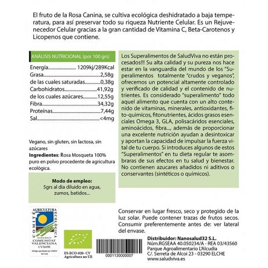 Hagebisspulver BIO Salud Viva 125 g
