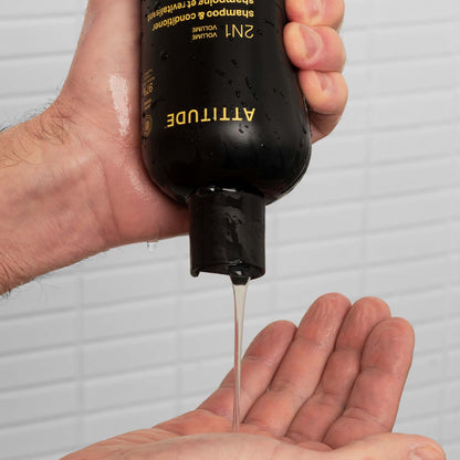 Super leaves Szampon i odżywka 2 w 1 Volumen Ámbar y Cítricos 415 ml