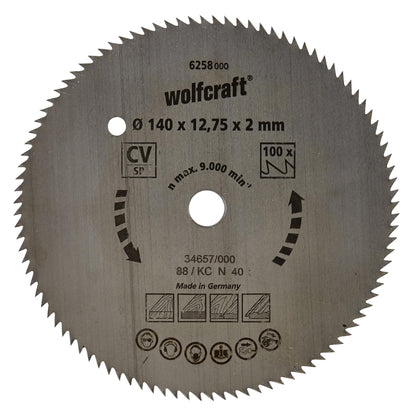Wolfcraft Thin Cut Circular Saw Blades 190 x 16 mm 100 Teeth