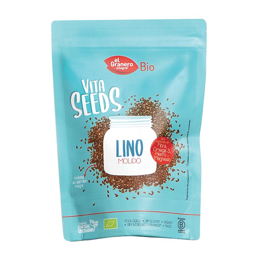 Gemahlene Leinsamen Vitaseeds Bio El Granero 300 g