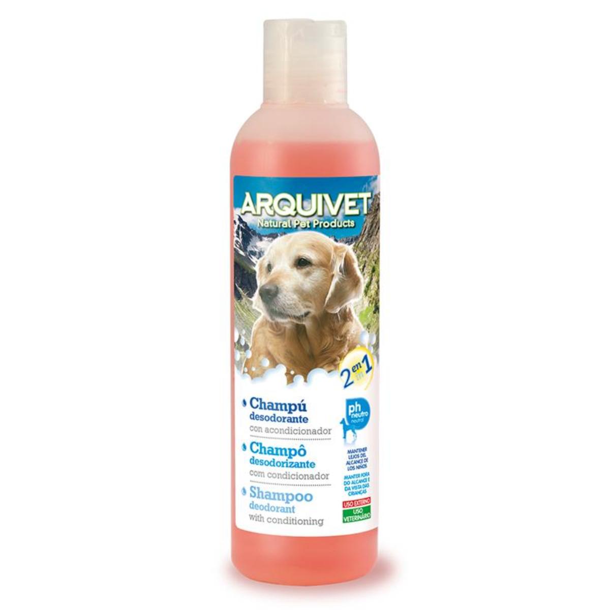 2-in-1-Shampoo und Conditioner für Hunde, pH-neutral, Arquivet, 250 ml