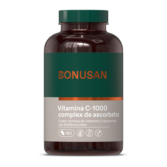 Vitamin C-1000-komplex av askorbater Bonusan 180 tabletter