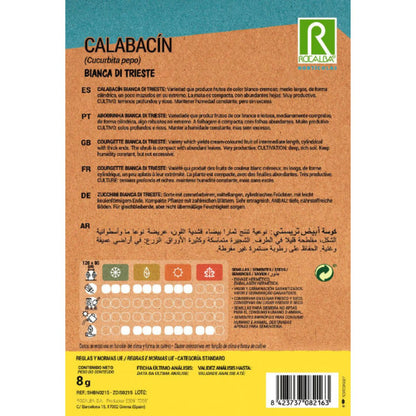 Bianca di Trieste courgette seeds