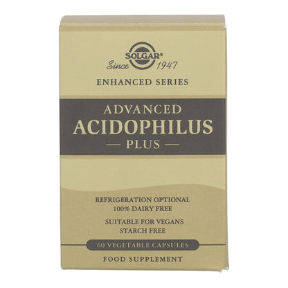 Advanced Acidophilus Plus vegan probiotic, 50 vegetable capsules