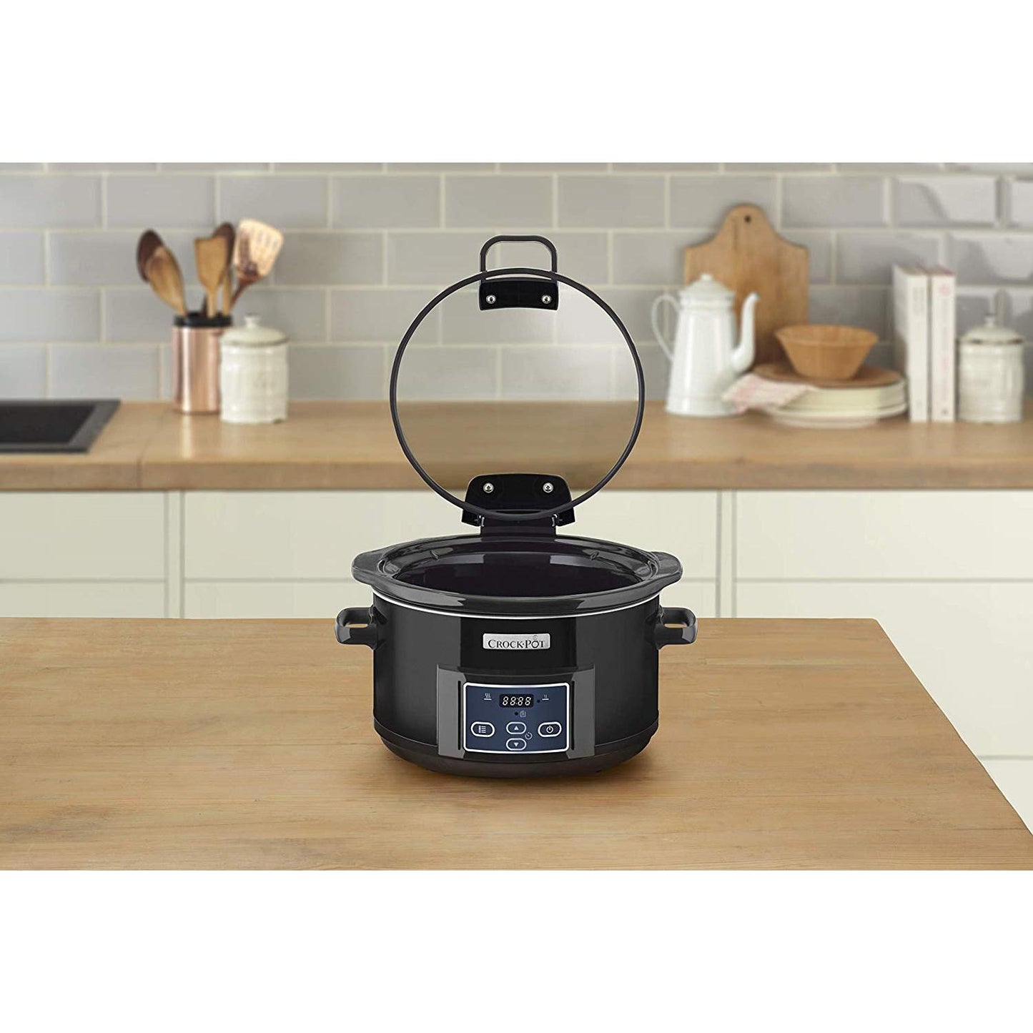 Pentola a cottura lenta Crockpot 4,7 L CSC052X con coperchio ribaltabile (ricondizionata)