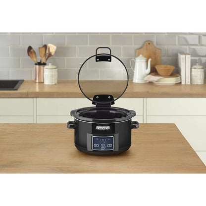 Pentola a cottura lenta Crockpot 4,7 L CSC052X con coperchio ribaltabile (ricondizionata)