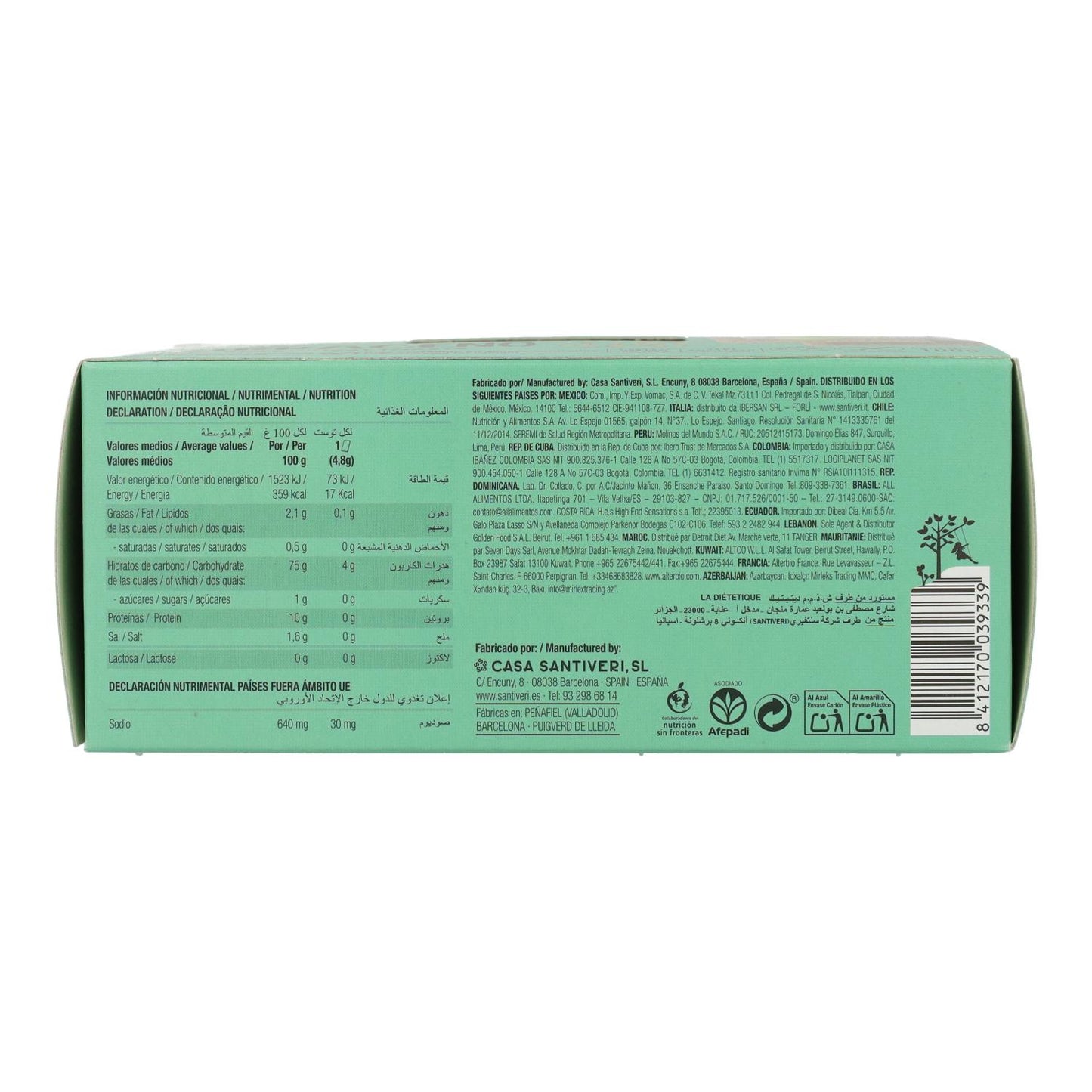 Lekkie i chrupiące tosty z kaszy gryczanej Bio Santiveri 100 g