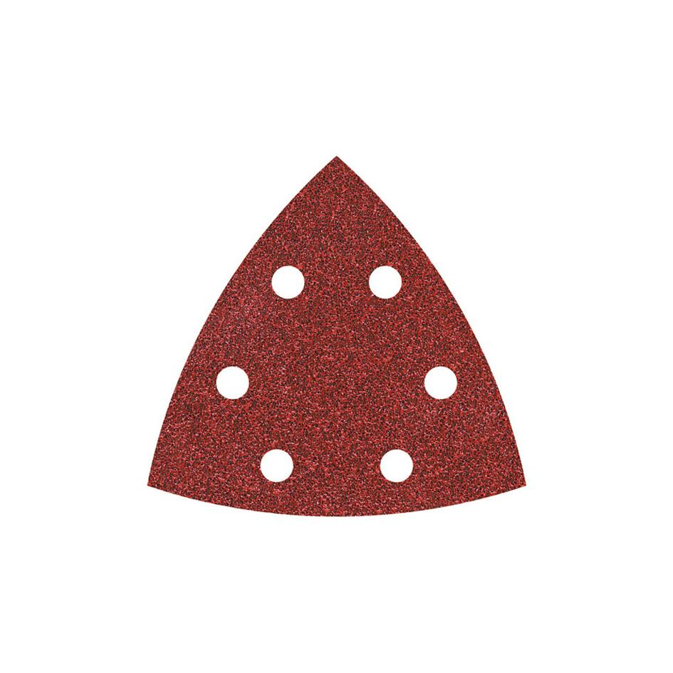 5 fogli abrasivi adesivi Wolfcraft grana 40 95 mm