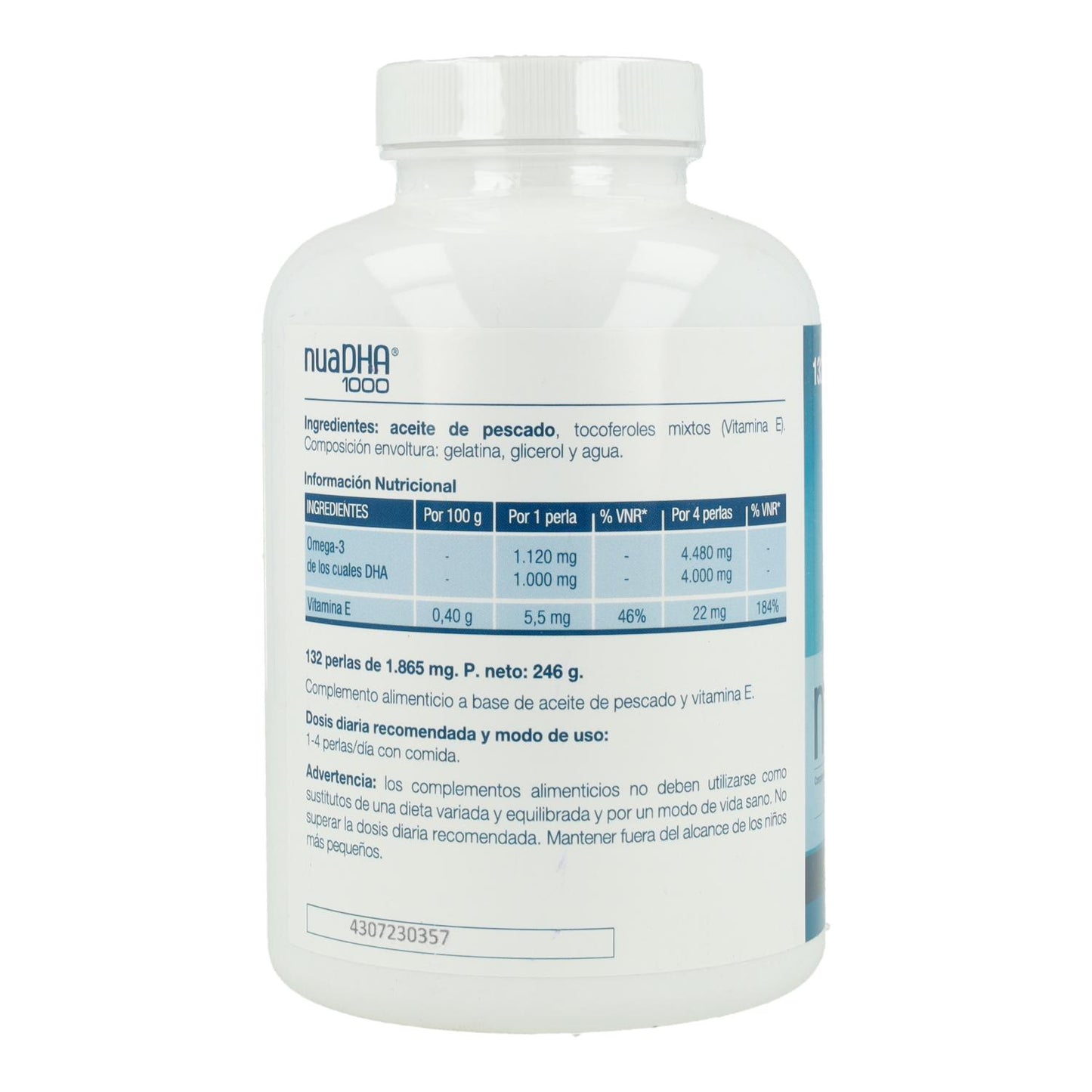 Pack of 2x NuaDHA 1000 Laboratorios Nua 132 capsules