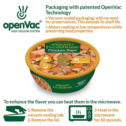 Arquivet Fresh Home Chicken Stew Nourriture humide au poulet pour chiens 280 g