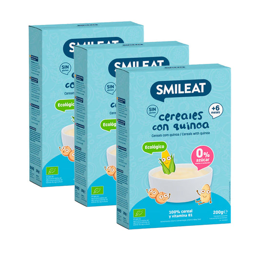 ERBJUDANDE 3x Glutenfri gröt med quinoa Eco Smileat, 200 g