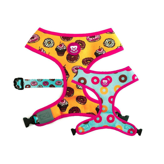Reversible dog harness CUPCAKES Dukier L