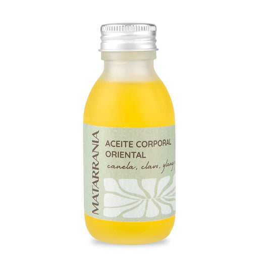 Huile hydratante pour le corps à la cannelle, au clou de girofle et à l'ylang-ylang Bio Matarrania 100 ml