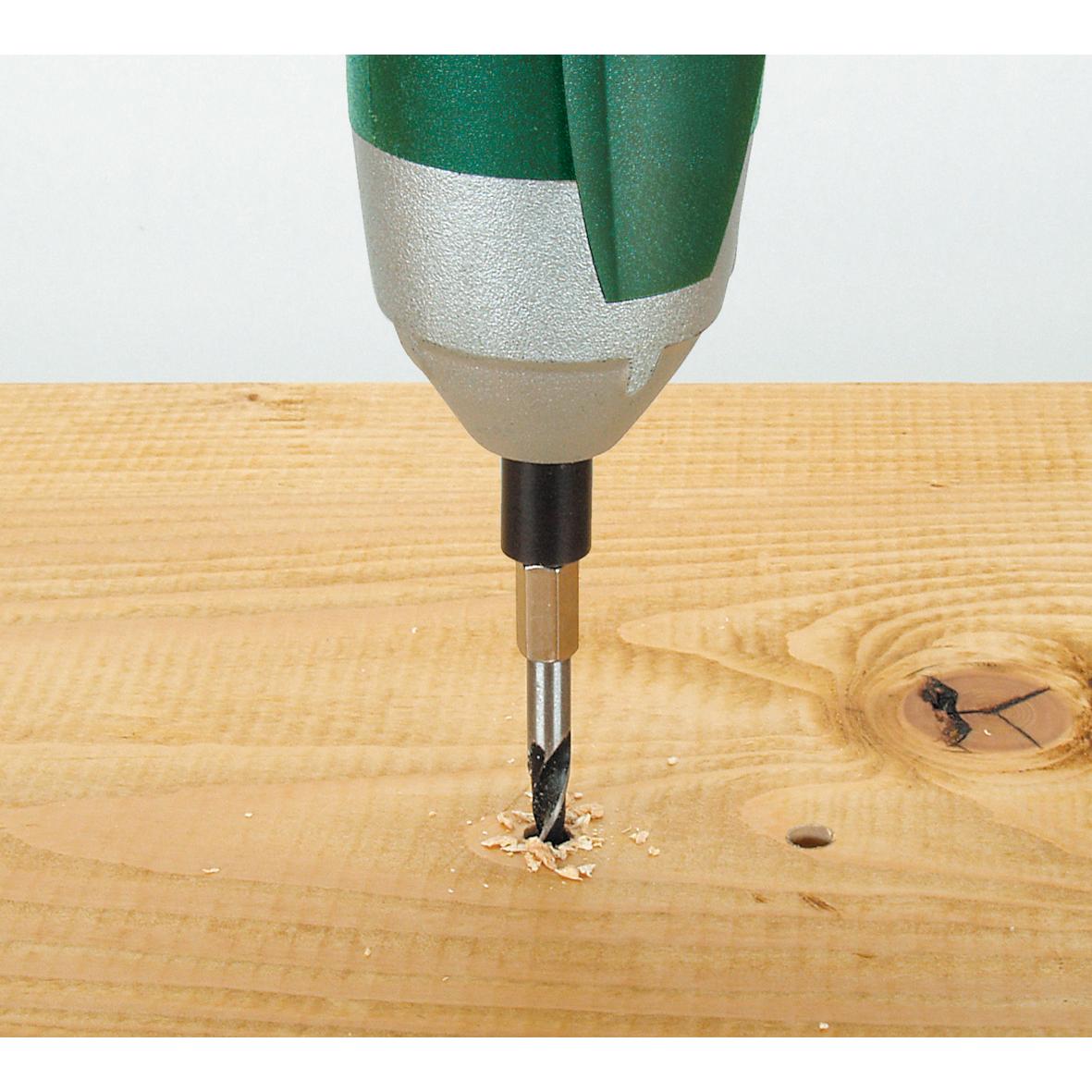 1 spiralborr för trä med sexkantigt skaft Wolfcraft Ø 6,0 x 90 mm