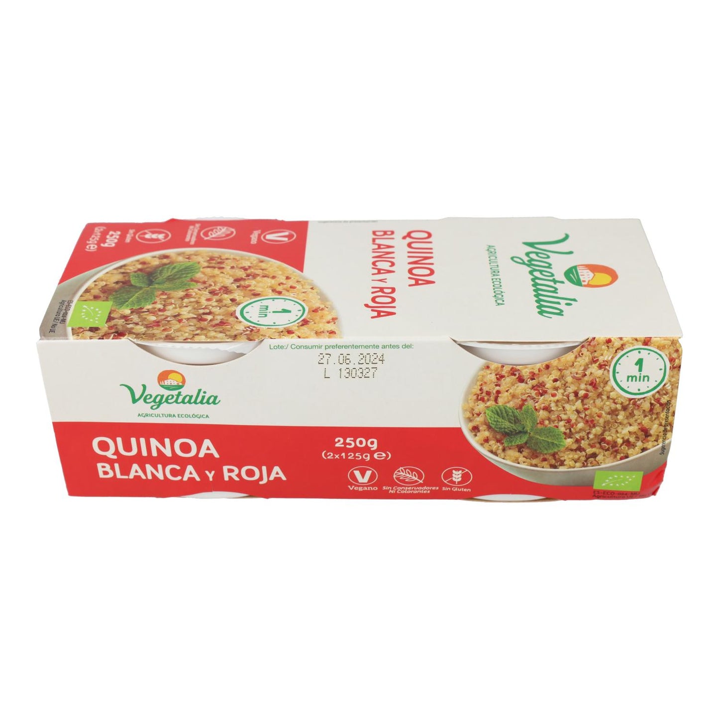 Vasito de Quinoa Blanca y Roja BIO Vegetalia 2uds x 125 g