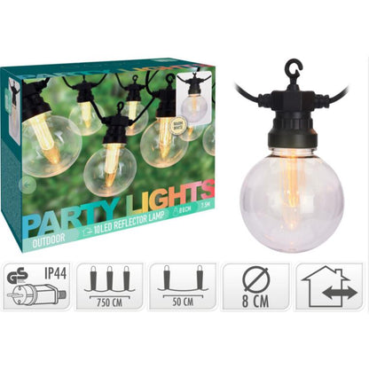 Ghirlanda LED 10 lampadine bianche