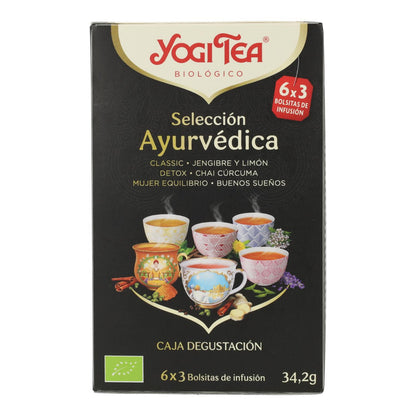 Yogi Tea BIO Ayurveda-Auswahl 18 verschiedene Teebeutel