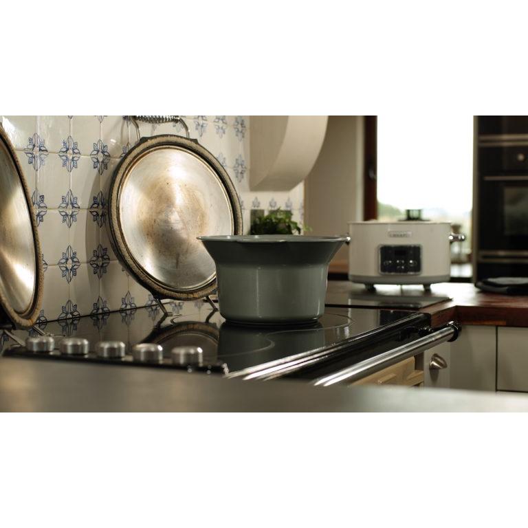 Pentola a cottura lenta Crockpot DuraCeramic Sauté 5 L CSC026X (ricondizionata)