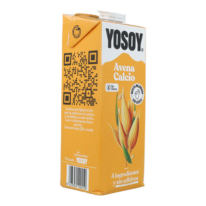 Bevanda di avena con calcio senza glutine YOSOY 1L