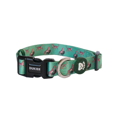 Leopard Dukier L dog collar