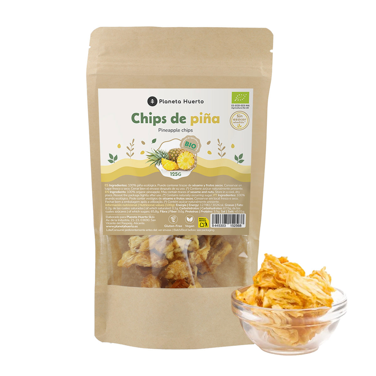 Chipsy ananasowe ECO Planeta Huerto 125 g