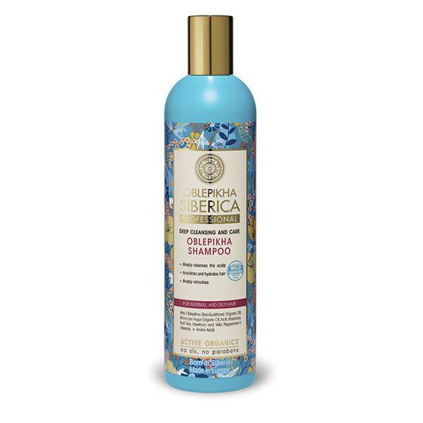 Shampoo per capelli normali e grassi Oblepikha 400 ml