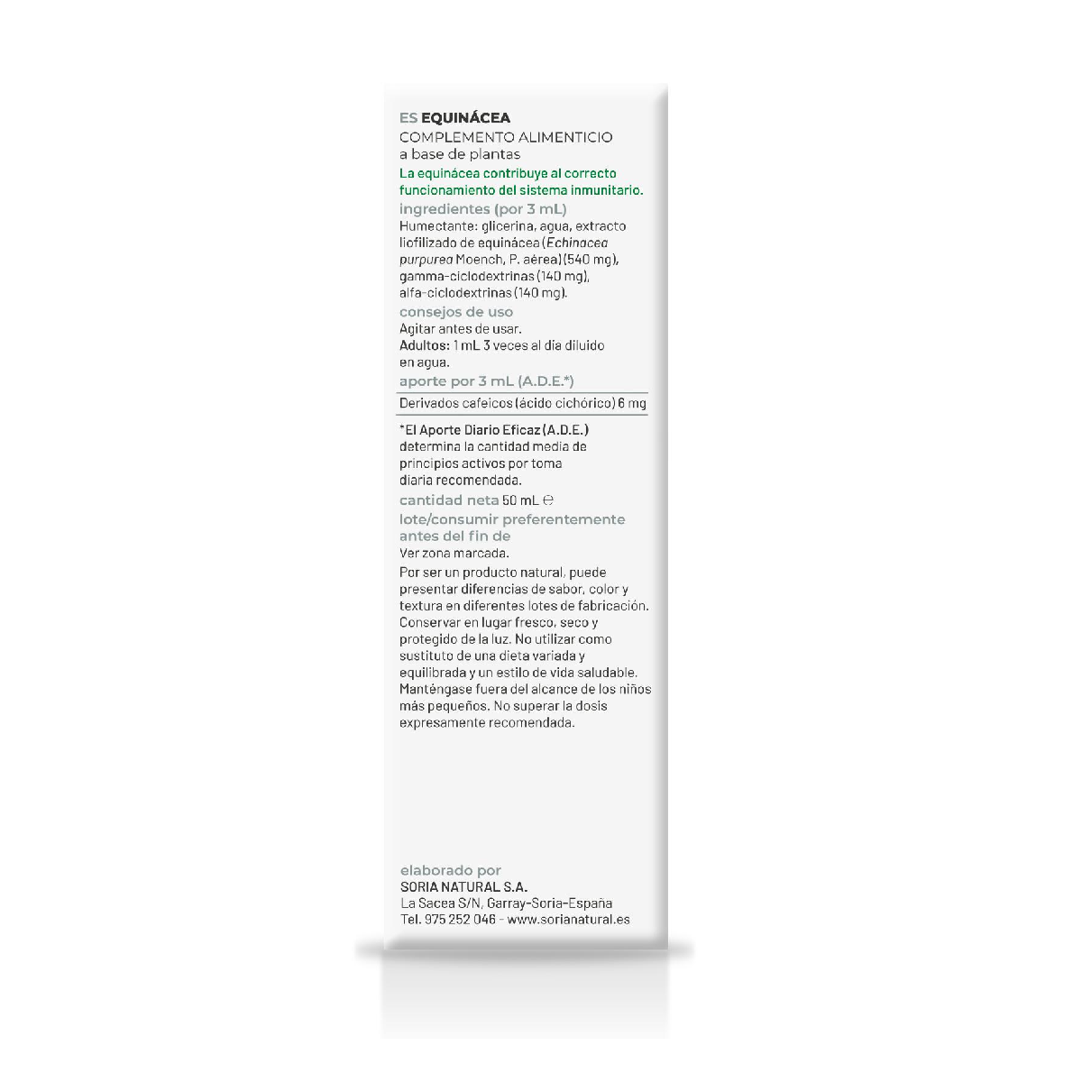 Pack of 2 Soria Natural Echinacea Extract, 50 ml
