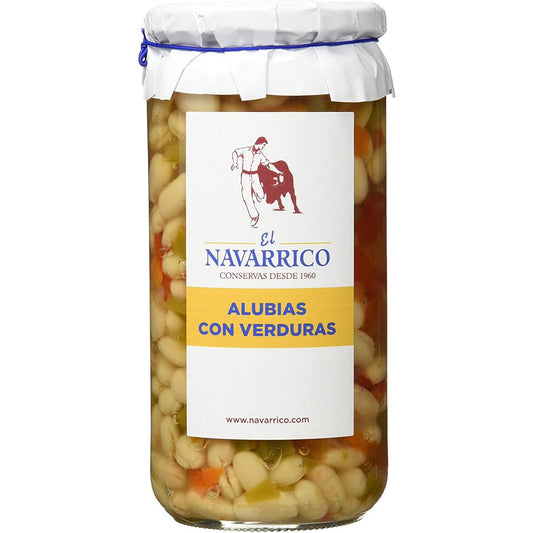 Haricots avec légumes en bocal El Navarrico 720 ml
