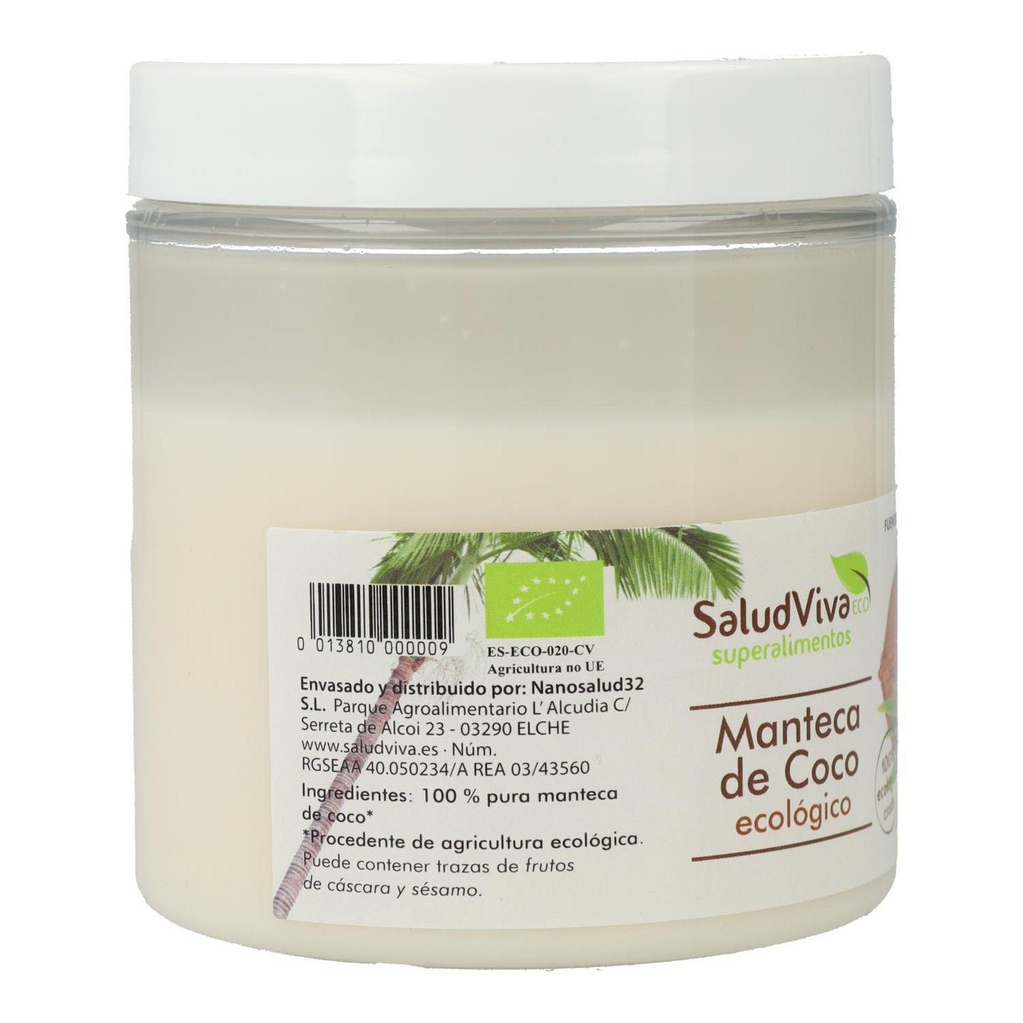 Kokosnussbutter 225 g, Salud Viva