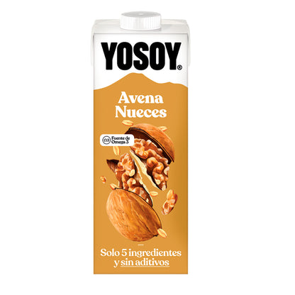 Pack of 6 YOSOY Oat and Walnut Drinks 1L