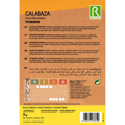 Semillas de Calabaza potimarron