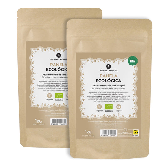 Confezione 2 x ECO Planeta Huerto Panela Zucchero 1kg