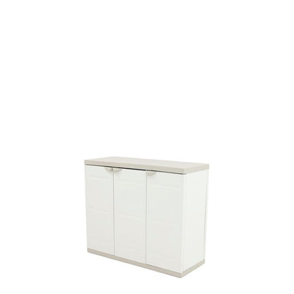 Demi-armoire 3 portes 105 cm Titanium Plastiken Beige (reconditionnée)