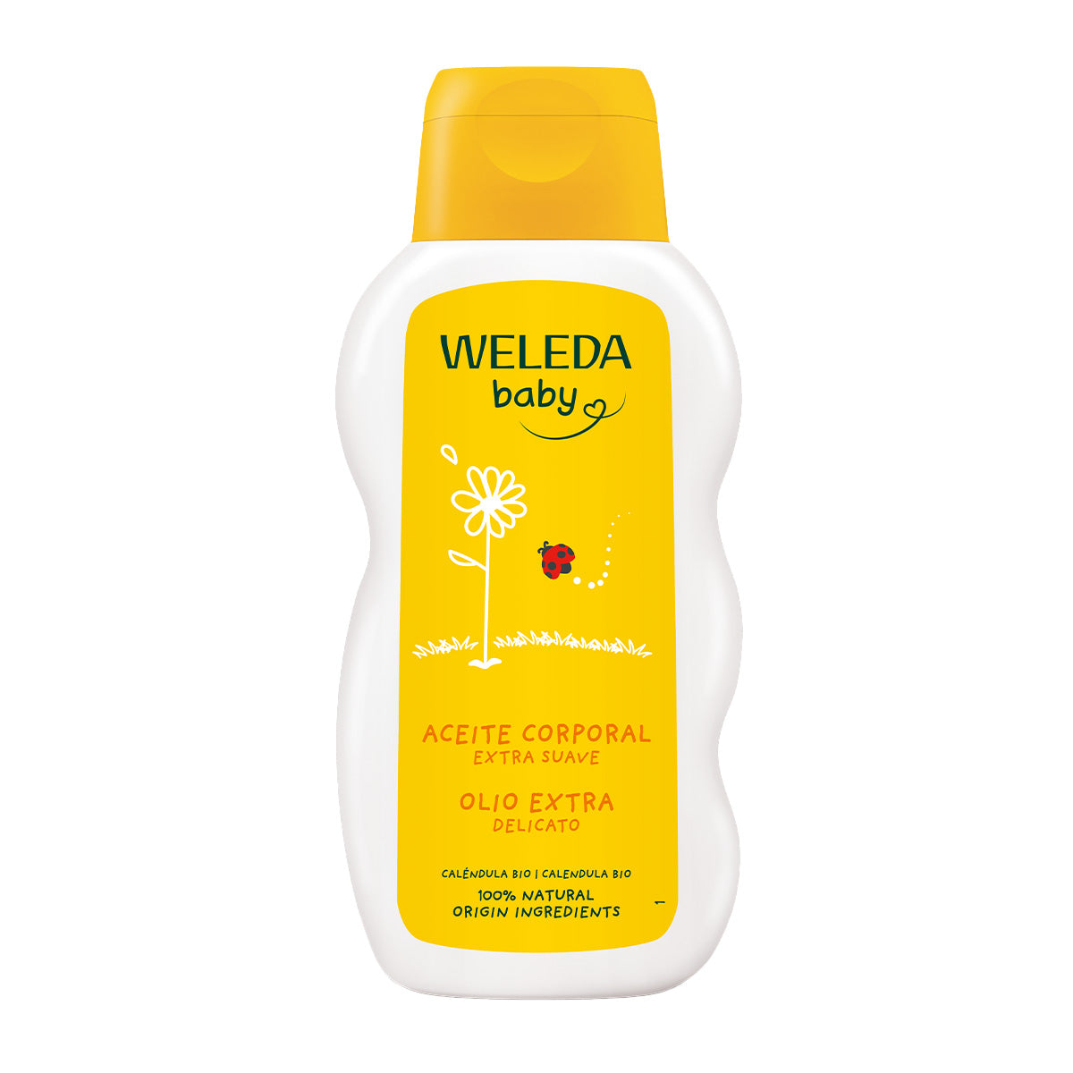 Olio corpo alla calendula per bambini Weleda, 200 ml