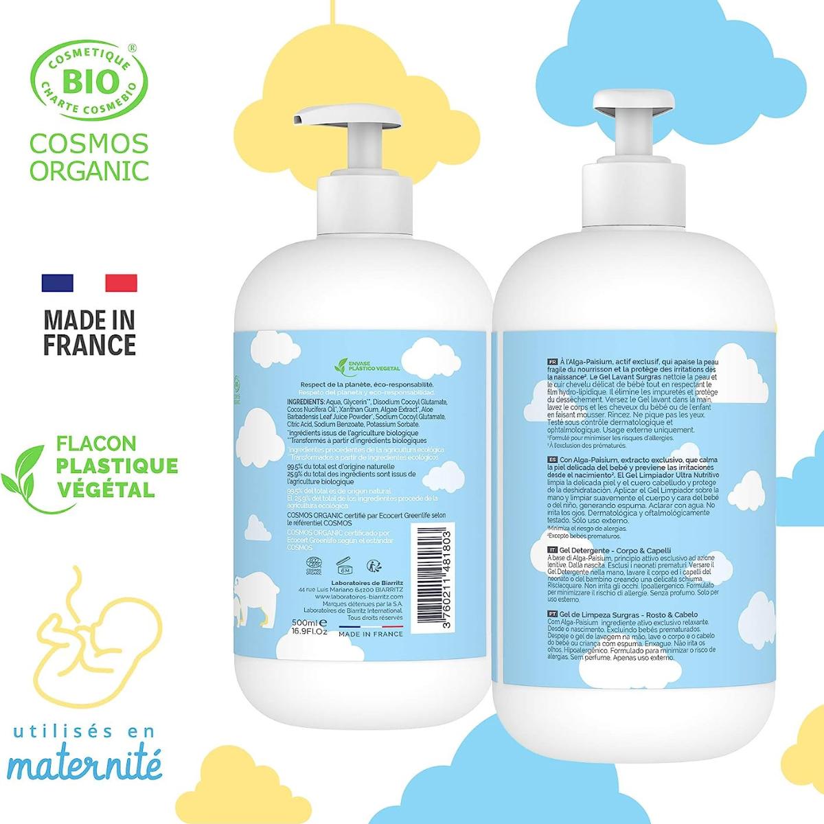 Żel oczyszczający z alg natis 500 ml Biarritz