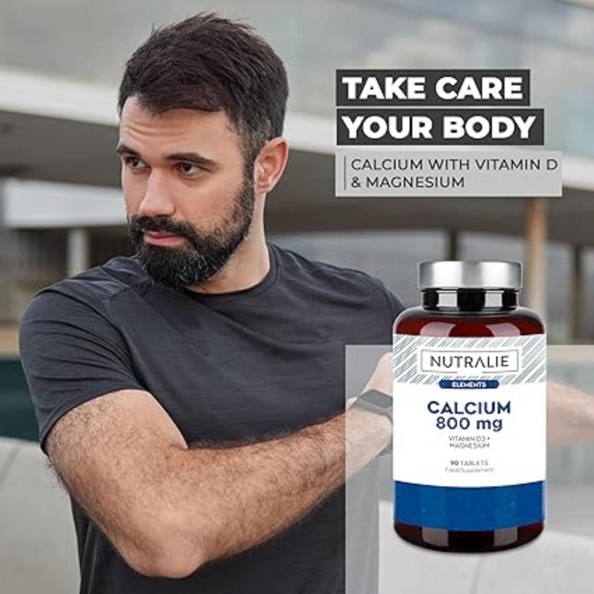 Nutralie Calcio 800 mg + Vitamina D3 e Magnesio, 90 compresse