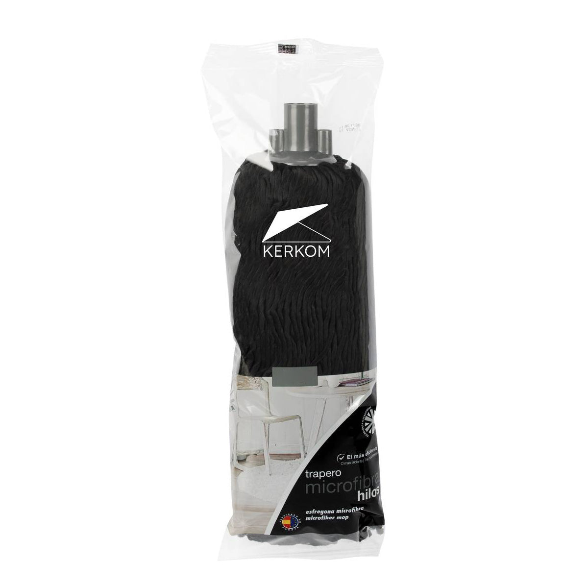 Kerkom black PET microfibre mop
