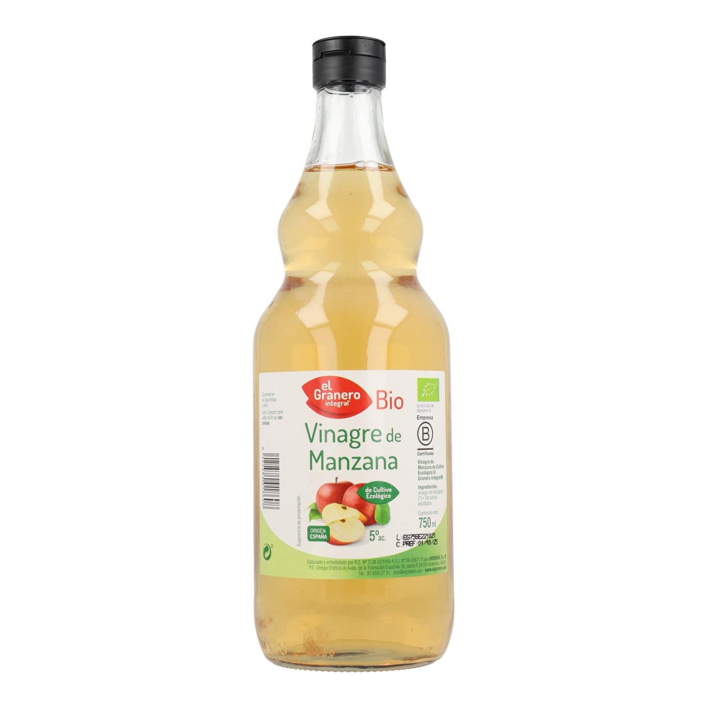 Vinaigre de pomme BIO El Granero 750 ml
