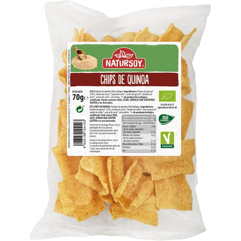 Chips di quinoa ECO, 70 g. Natursoy
