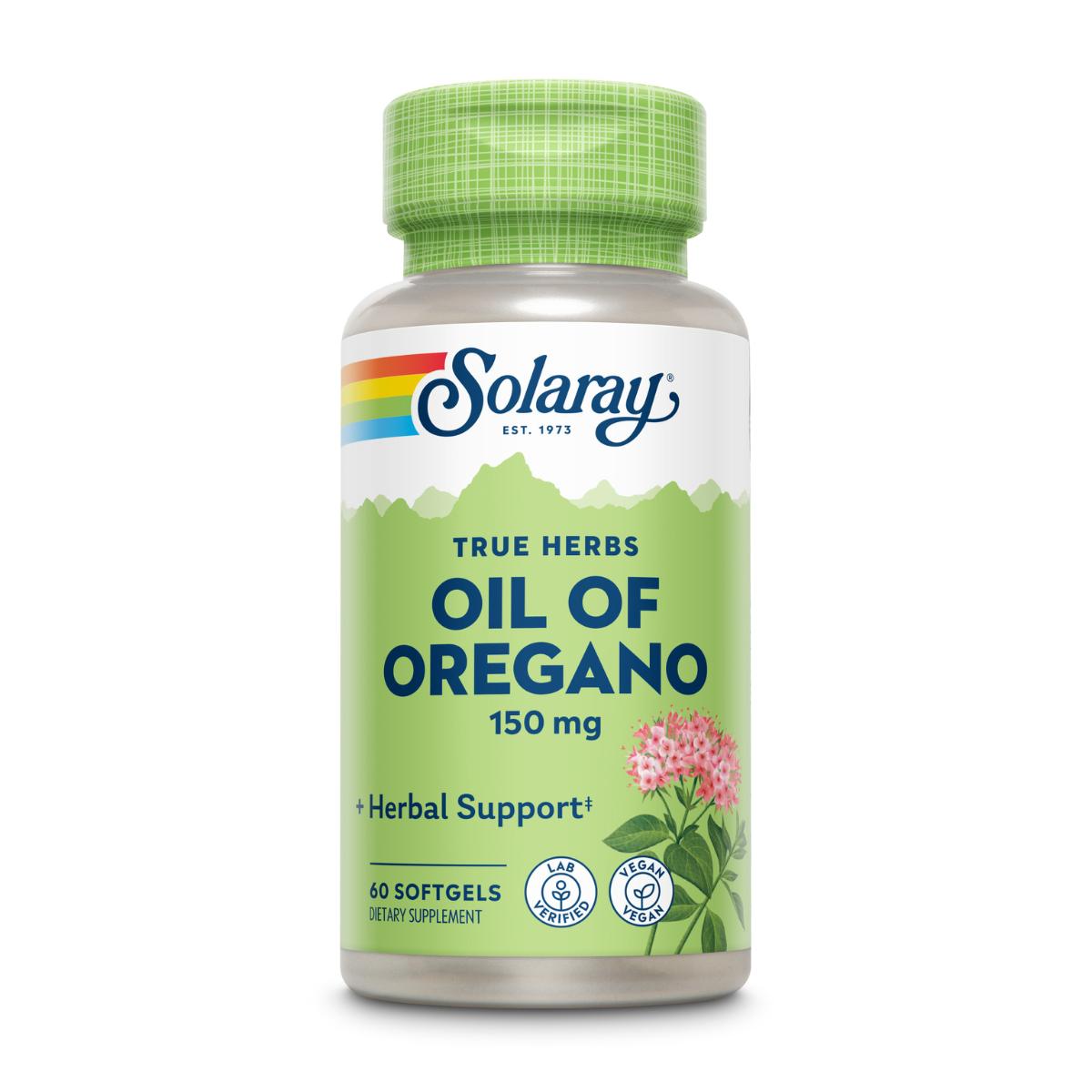 OIL OREGAN 150 mg 60 kapslar Solaray